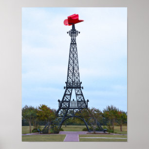 Poster Torre Eiffel, Paris, Texas