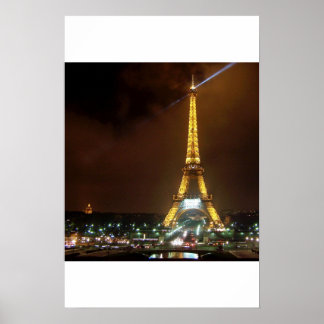 Poster Torre Eiffel por Noite