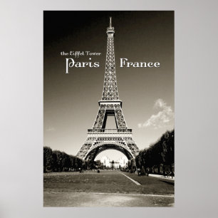 Poster torre Eiffel retro