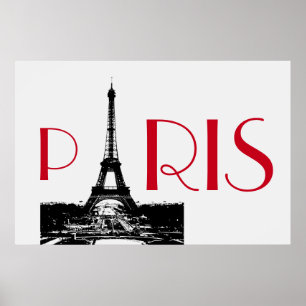 Póster Torre Eiffel Viagem Paris