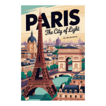 Torre Eiffel Vintage Paris França Viagem Retro