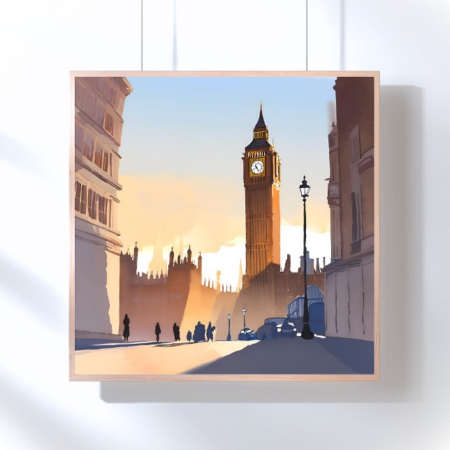 Poster Torre Elizabeth Big Ben | Londres Inglaterra Reino (Criador carregado)