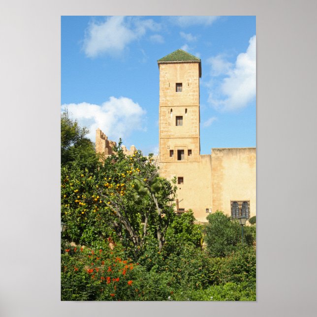 Poster Torre em Rabat, Marrocos (Frente)