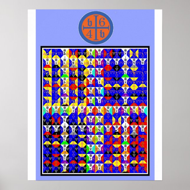 Póster Torre Enochian Watchtower do Ocidente (Frente)