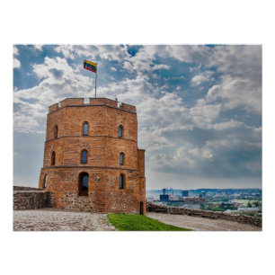 Póster Torre Gediminas em Vilnius, Lituânia