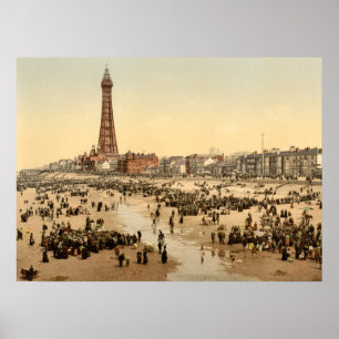 Póster Torre II de Blackpool, Lancashire, Inglaterra