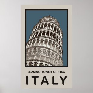 Poster Torre inclinada de Italia de Pisa