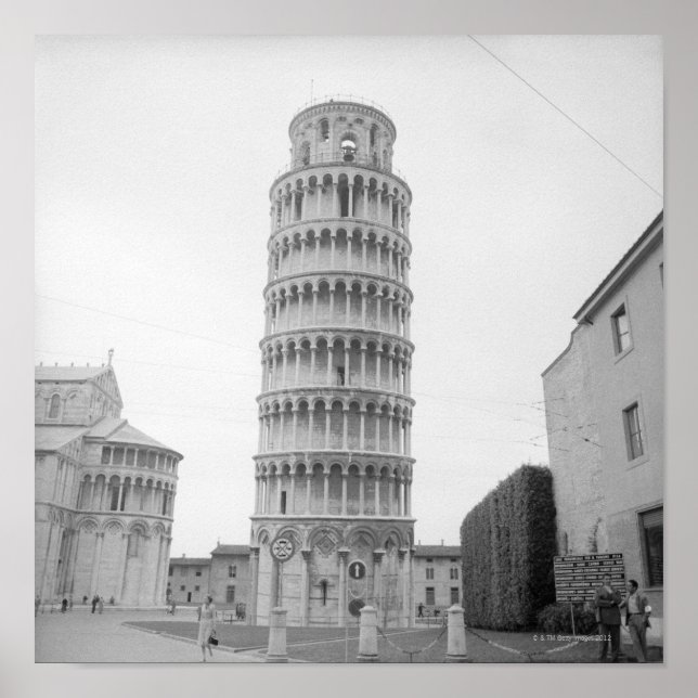 Poster Torre inclinada de Pisa (Frente)