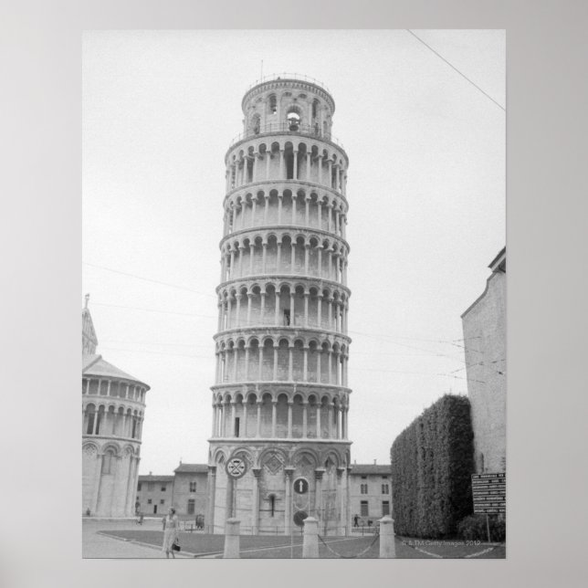 Póster Torre inclinada de Pisa (Frente)