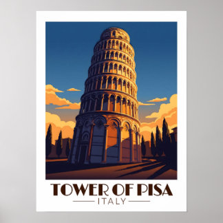 Poster Torre Inclinada de Pisa