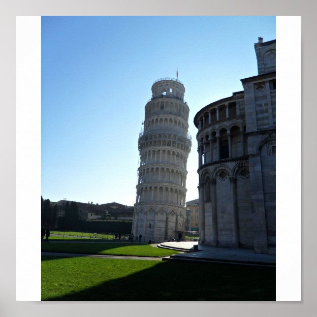 Póster Torre inclinada de Pisa (Frente)