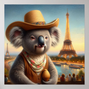 Poster Torre Koala Eiffel