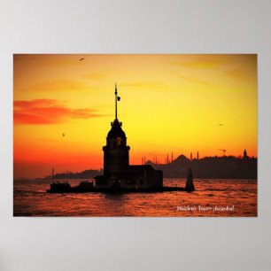 Poster Torre Maiden .Istambul Turquia