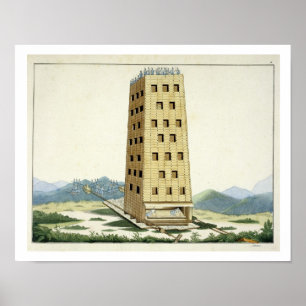 Poster Torre móvel, projetada após a torre de Caesar em