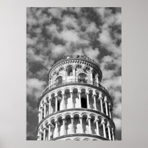 Poster Torre Preta e Branca de Pisa Itália