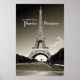 Poster torre retro eiffel