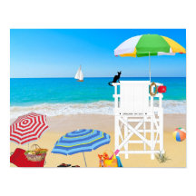 Torre salva-vidas da praia tropical