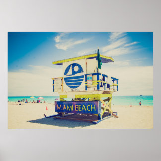 Poster Torre salva-vidas | South Beach, Miami, Fl