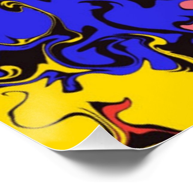 Póster Torres Coloridos abstrato / (Canto)