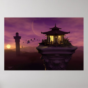 Póster Torres de vigia psíquicos por J. Matthew Raiz