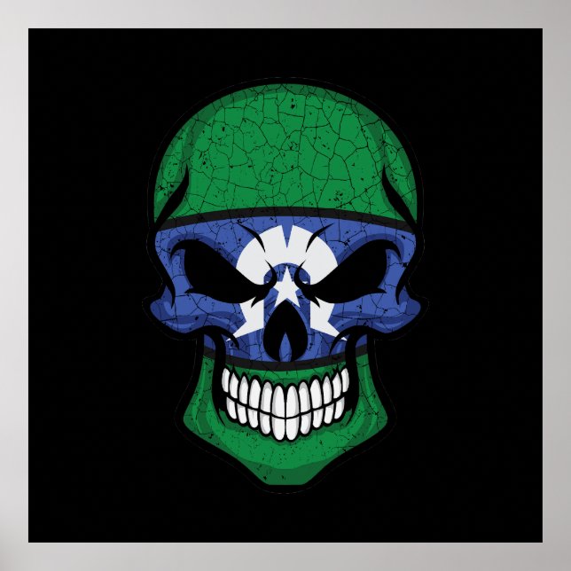 Poster Torres Strait Islands Smilha Sinalizador do Crânio (Frente)