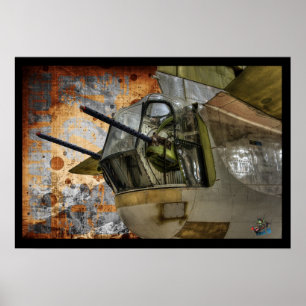 Poster Torreta traseira do artilheiro - libertador B24