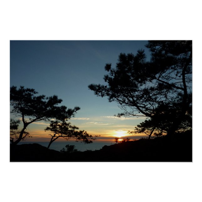 Póster Torrey Pine Sunset III Paisagem da Califórnia (Frente)