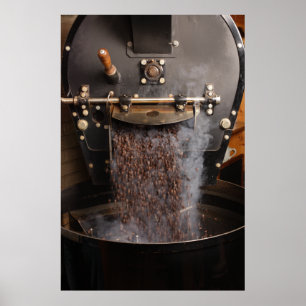 Póster torrificador de café
