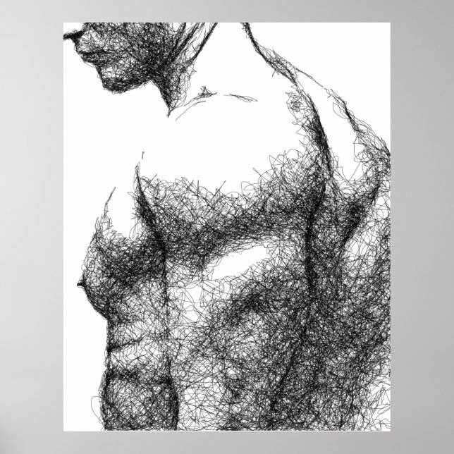 Poster Torso masculino (Frente)