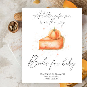 Poster Torta de abóbora livros de outono para bebê pôster
