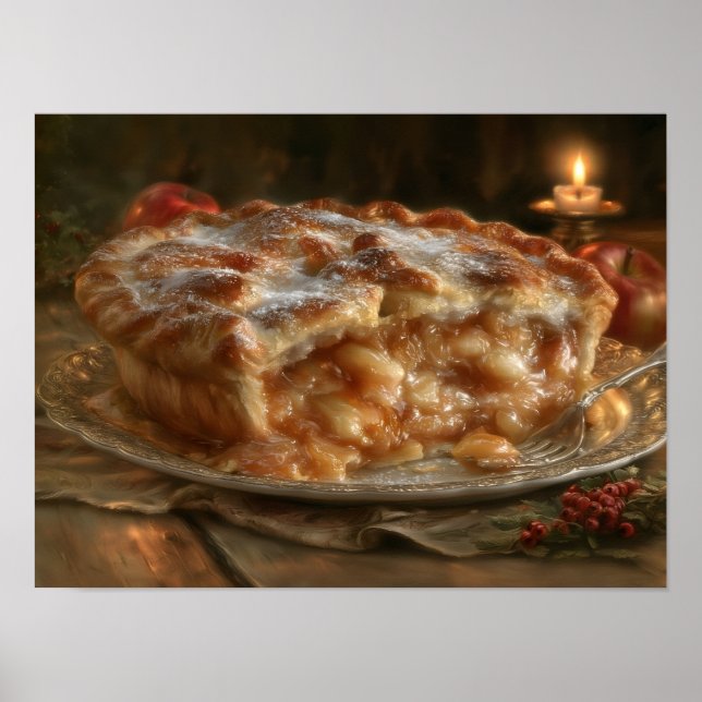 Poster Torta de Maçã (Frente)