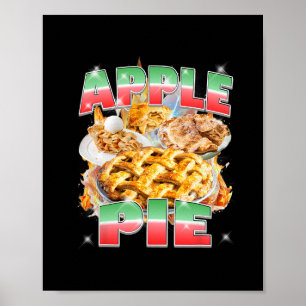 Poster Torta De Maçã De Ação De Graças Bootleg 90's Rap R