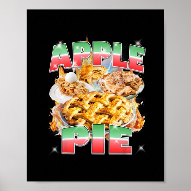 Poster Torta De Maçã De Ação De Graças Bootleg 90's Rap R (Frente)