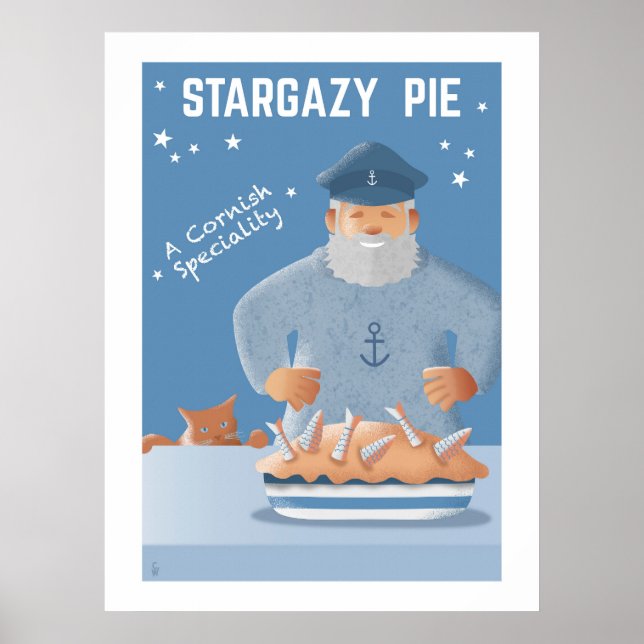 Poster Torta Stargazy (Frente)