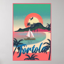 Tortola Arte Costeira Retroativa - Sunset Insular 