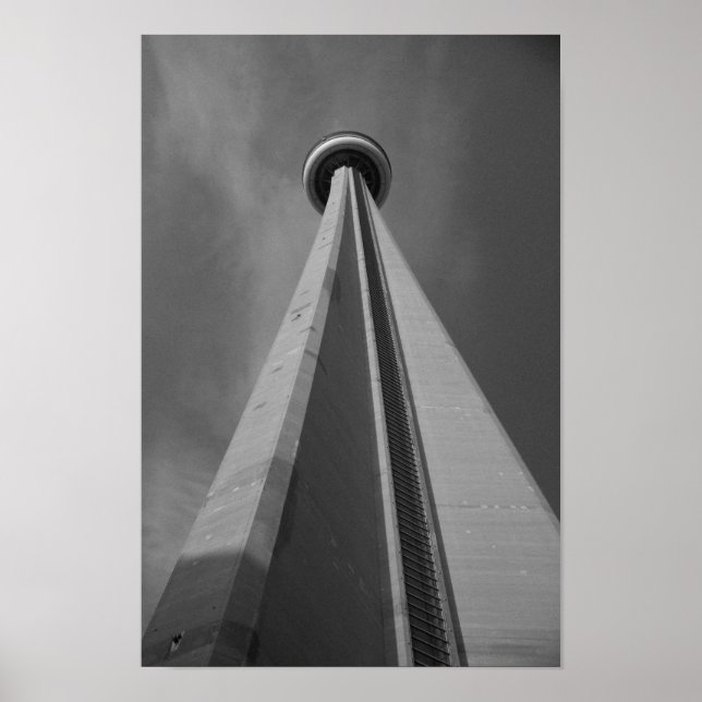 Póster Tortura CN Toronto Canadá - Foto em preto e branco (Frente)