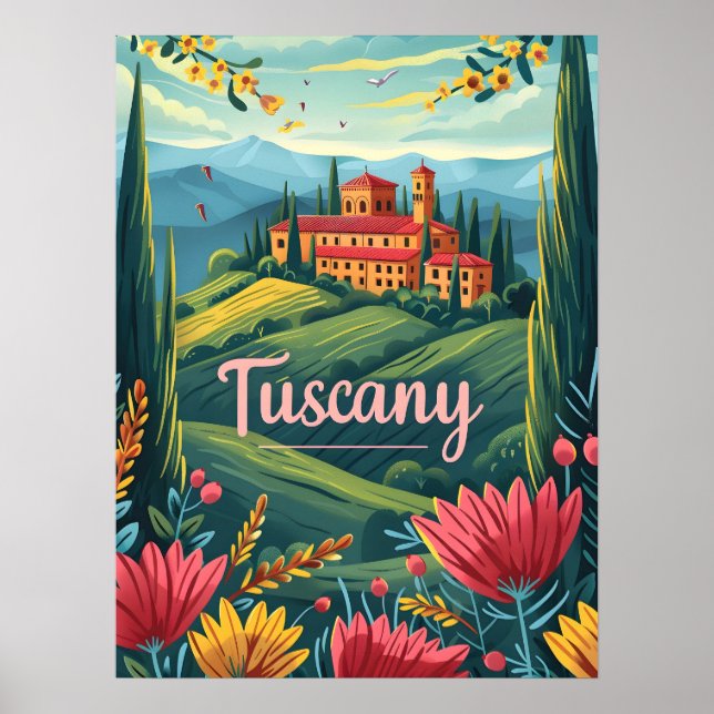 Poster Toscana Itália (Frente)