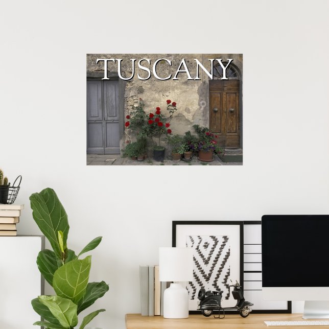 Poster Toscana, Itália | Porta do Tuscan (Escritório em casa)