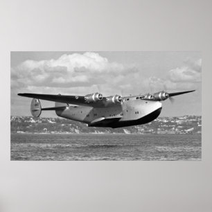 Poster Tosquiadeira 16" de Boeing 314 x28 "