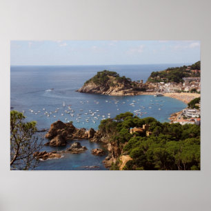 Póster TOSSA DE MAR. Cidade localizada na Costa Brava.