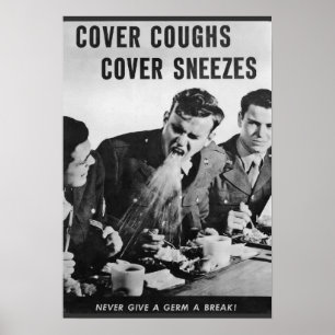 Póster Tosses do cobrir, Sneezes do cobrir