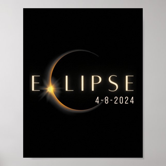 Poster Total 04 08 24 Eclipse Solar Total 2024 (Frente)