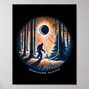 Poster Total abril 8 2024 Eclipse Solar Total 3