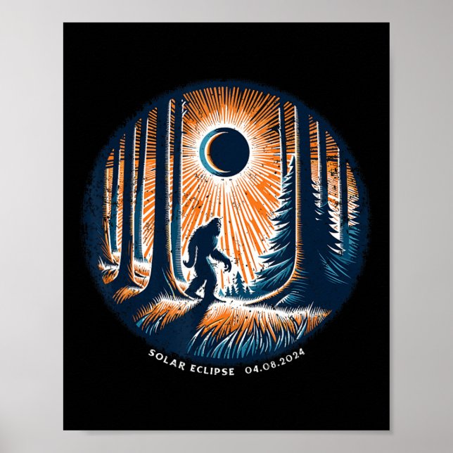 Poster Total abril 8 2024 Eclipse Solar Total 3 (Frente)