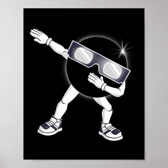 Poster Total De Eclipse Solar 2024 Totality Dab Kids (Frente)