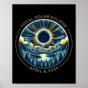 Poster Totalidade do céu de artéria solar com abril