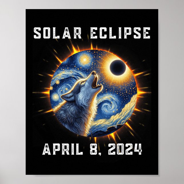 Poster Totalidade Dos Fãs Do Lobo Eclipse Solar 2024 Tot (Frente)