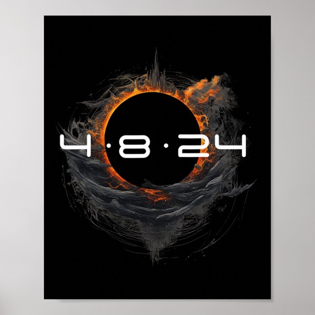 Poster Totalidade Primavera 2024 4-8-2024 Eclipse Solar T (Frente)