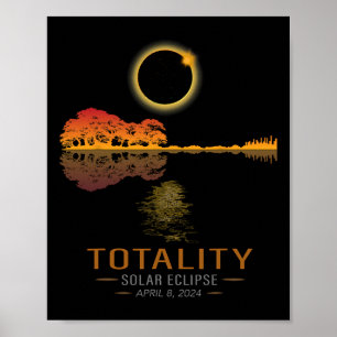 Poster Totalidade Primavera 4 08 24 Eclipse Solar Guitarr