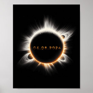 Poster Totalidade Primavera 4.08.24 Eclipse Solar Total 2